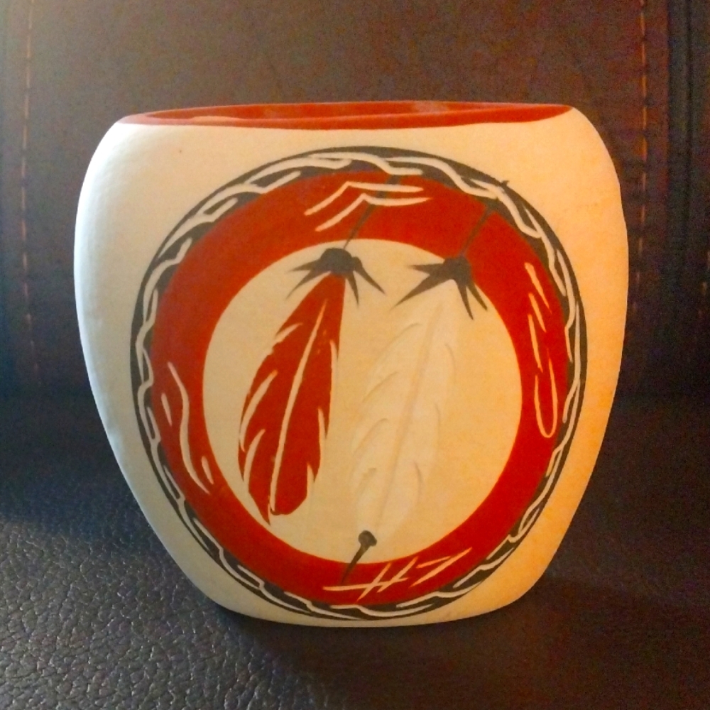 Vintage Hand Made Native American Vase
